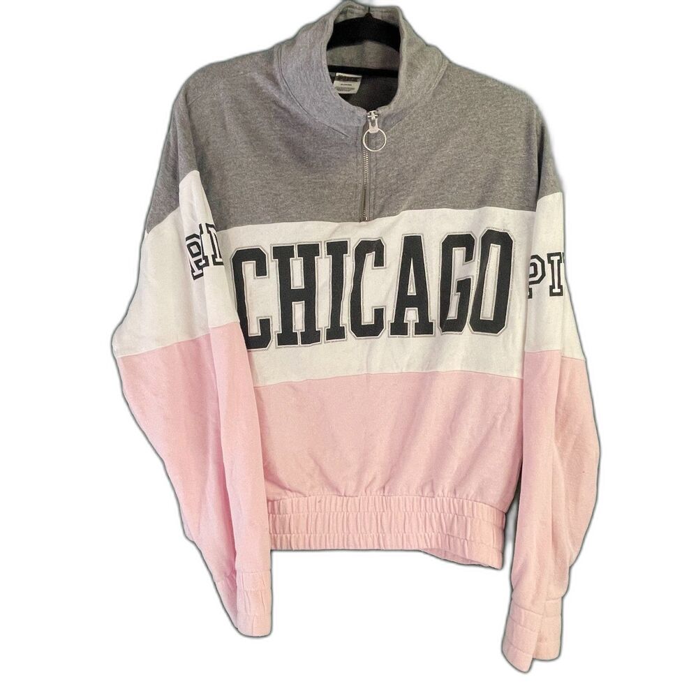 Victoria’s Secret PINK Chicago White Sox Quarter Zip Sweatshirt – Size Medium